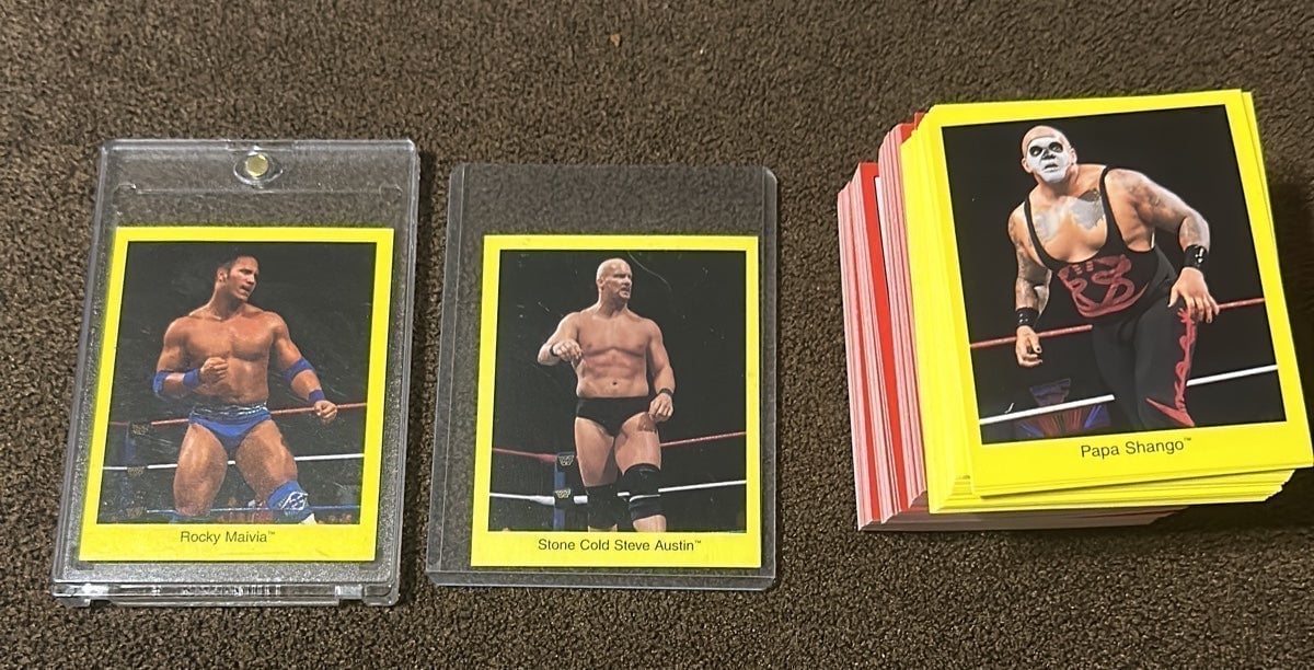 1997 Cardinal The Rock and Stone Cold Steve Austin Rookie Card. Plus more! NM