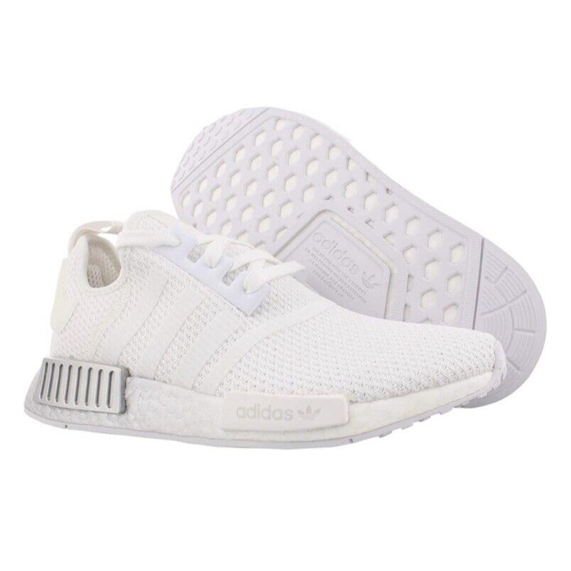 100% Authentic Adidas Originals NMD_R1 Cloud White Women's Size 6.5 FU9350 - New