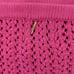 NWT Misa Los Angeles Bright Pink Crochet Bra Top