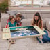 1500 Pieces Jigsaw Puzzle Board Puzzle Table with Folding Legs & Sorting Drawers