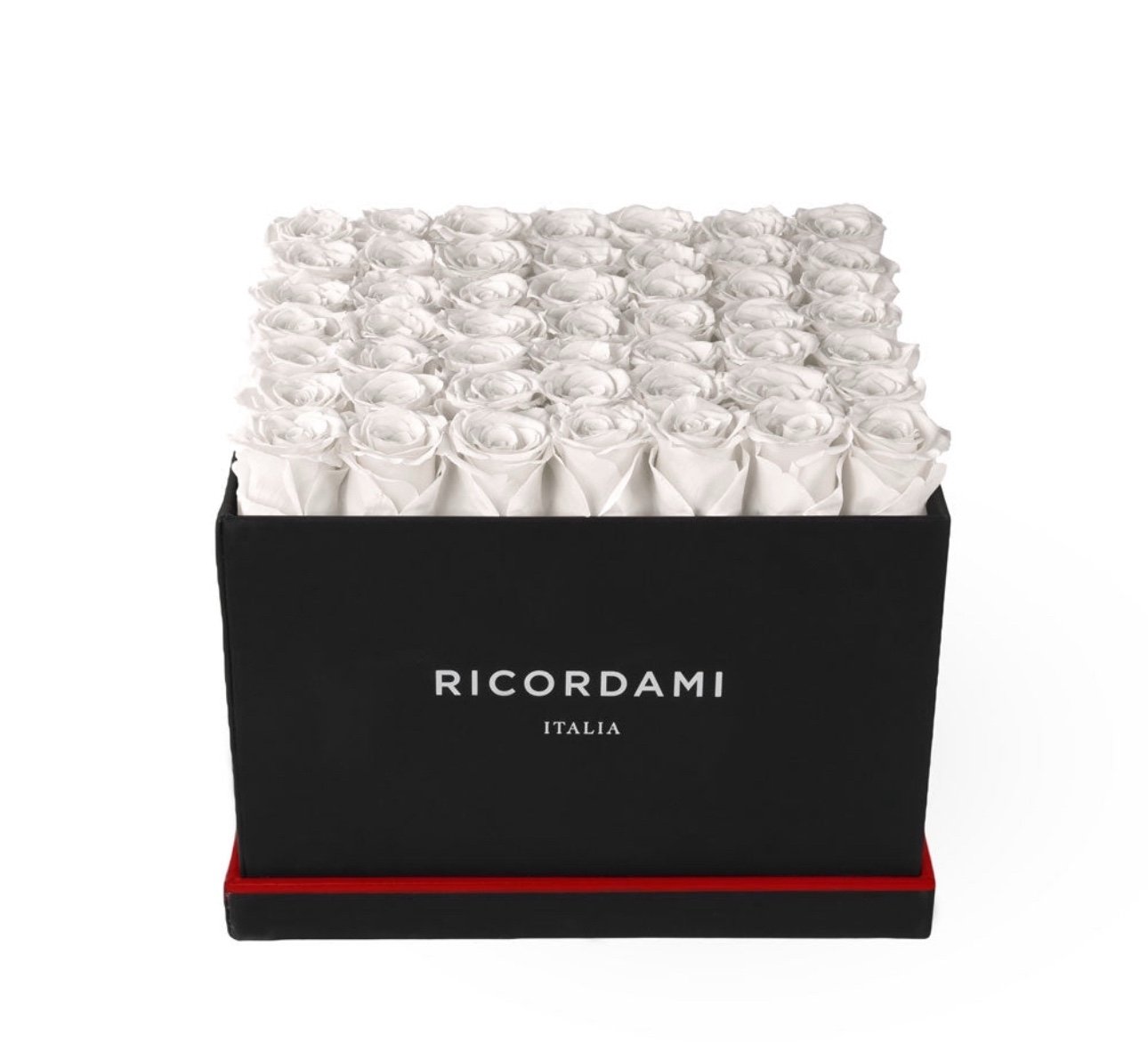 Ricordami Large Square White Roses