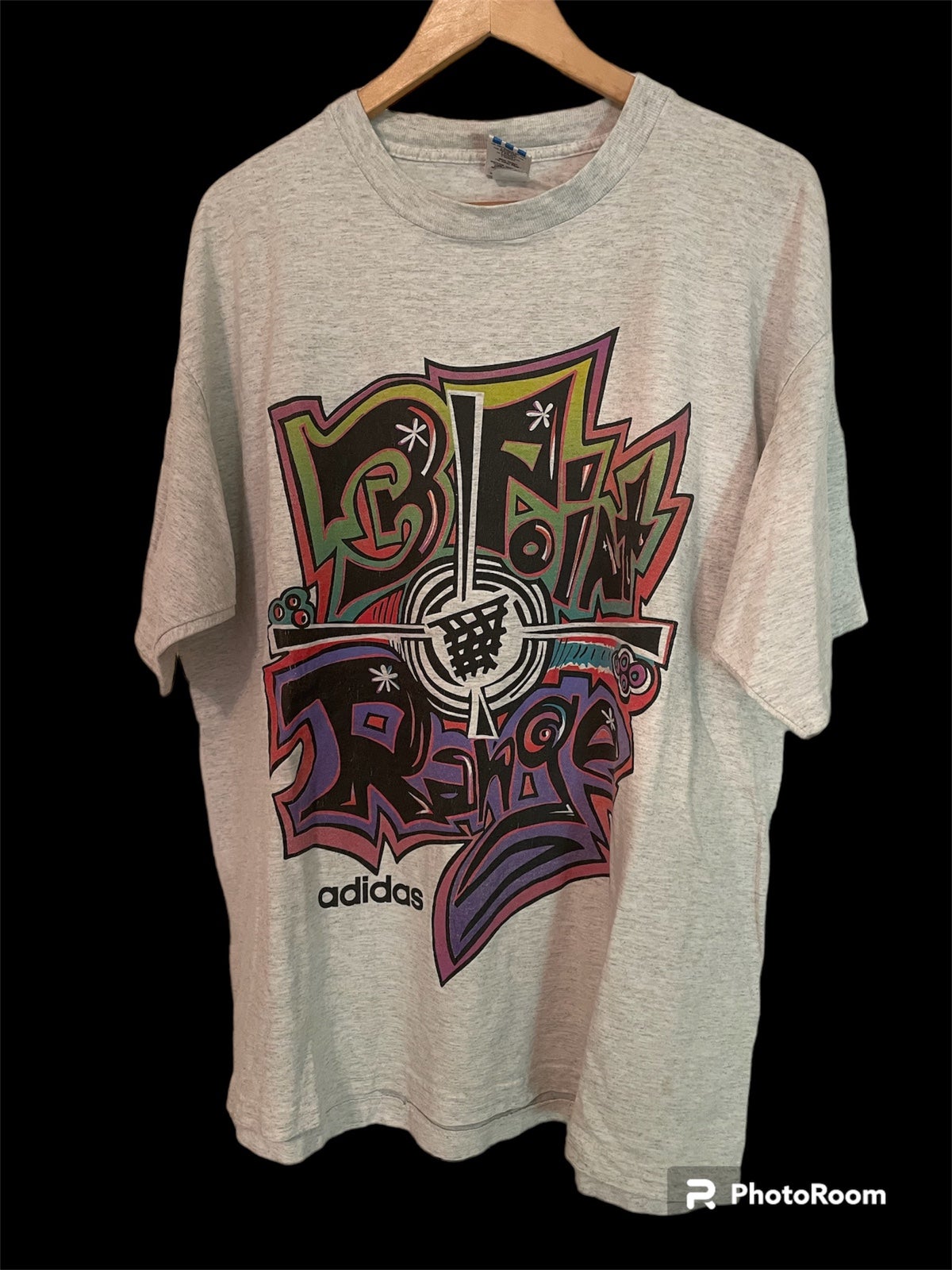 Vintage 90’s Adidas Basketball AOP Style Shirt XL Streetwear Single Stitch RARE