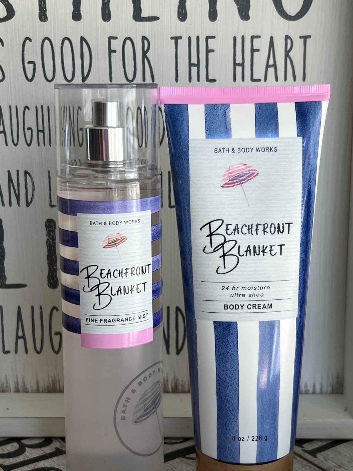Bath and Body Works Beachfront Blanket body cream Beachfront blanket fragrance