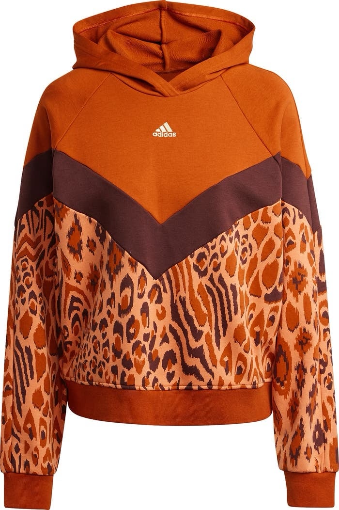 Adidas x FARM RIO Leopard Print Hoodie