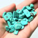 24 Jewelry making supply lot turquoise green black stone glass wood seed beads