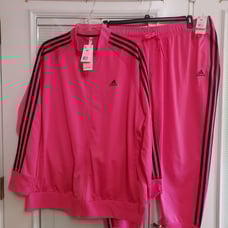 NWT ADIDAS PLUS SIZE 4X MAGENTA/BLACK SPORT TRACKSUIT