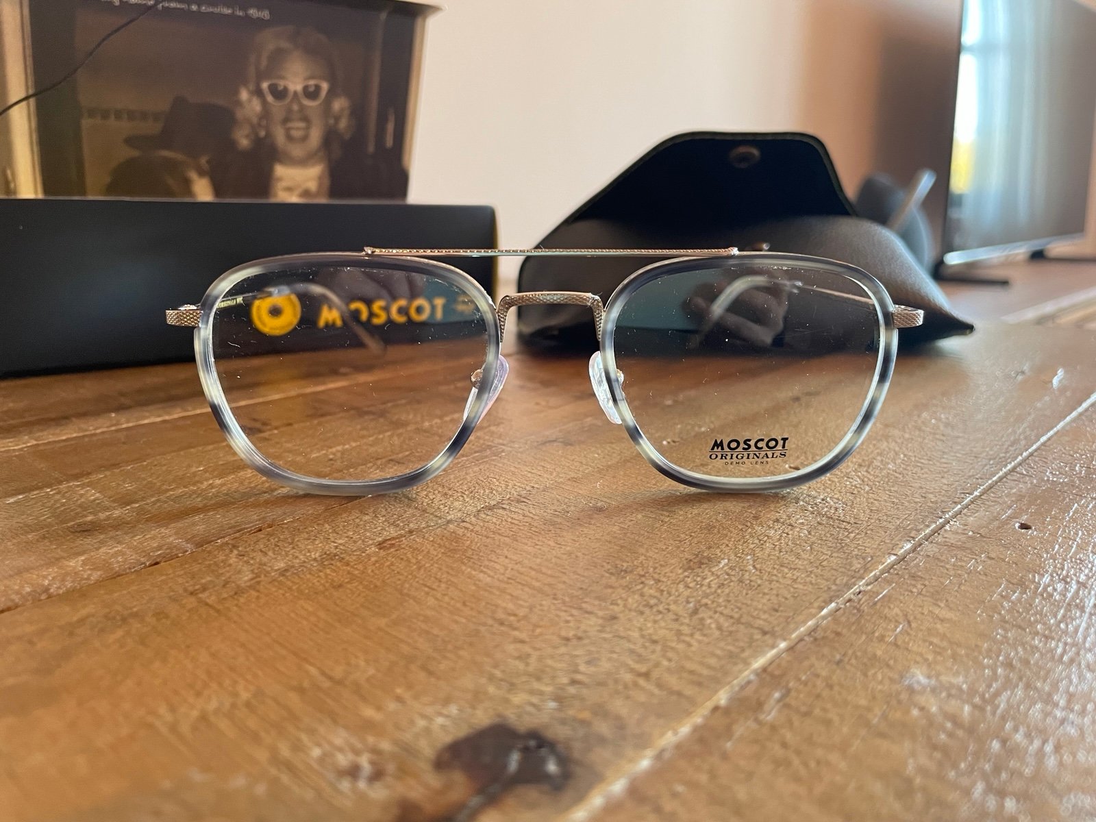 MOSCOT Macher Grey Tortoise Silver Eyeglasses
