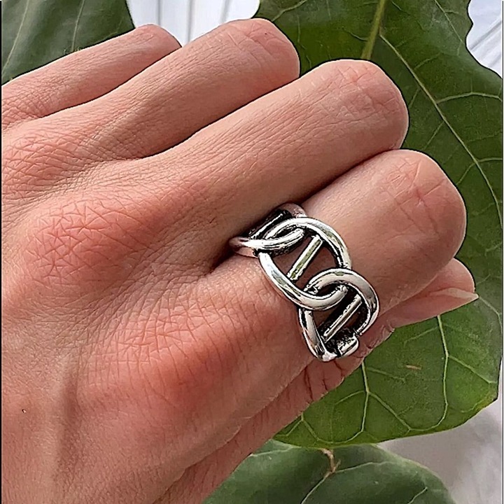 Sterling Silver Mariner Adjustable Resistant Ring