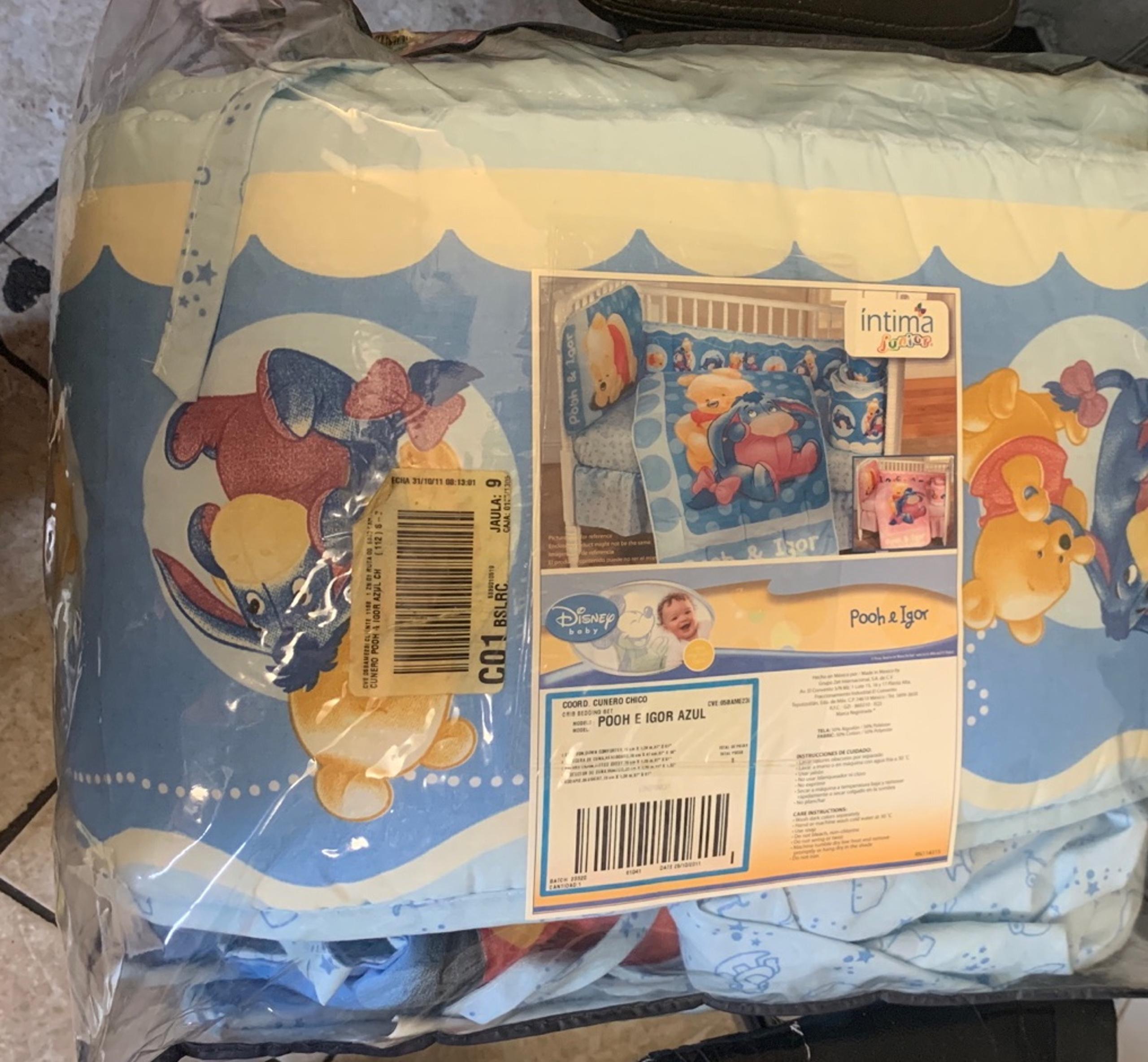 Winnie the Pooh and Igor crib bedding set