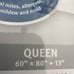 Sure guard mattress en casement/protector queen size cotton terry