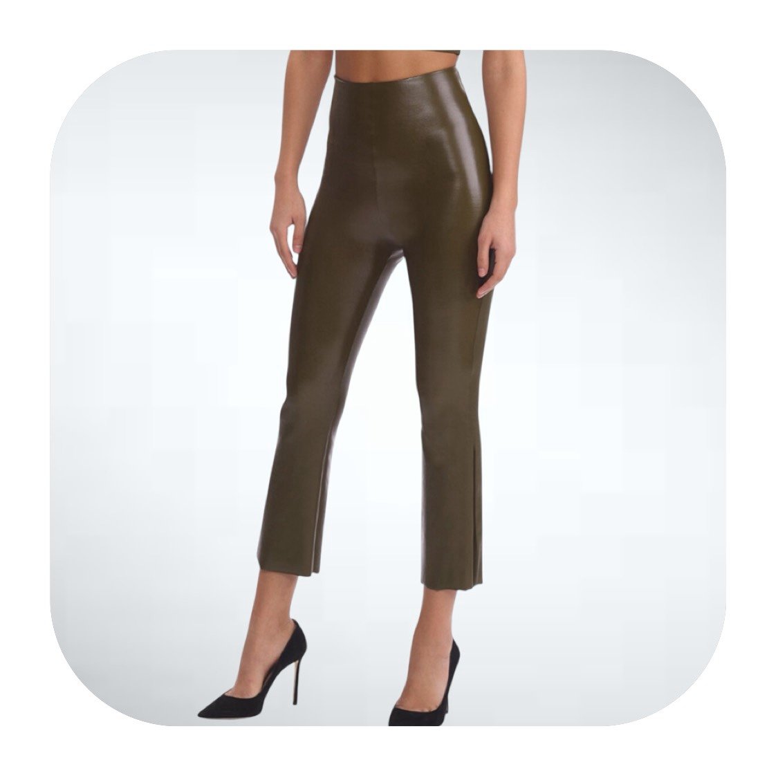 Commando M faux leather crop flare pants 128 retail