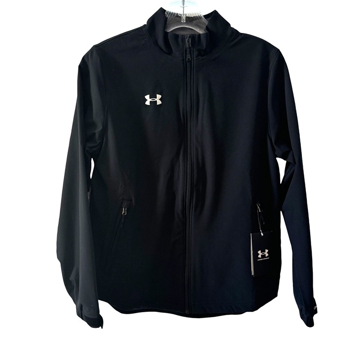 Under Armour Boys Hockey Warm Up Jacket Black, Size L (Youth) NWT
