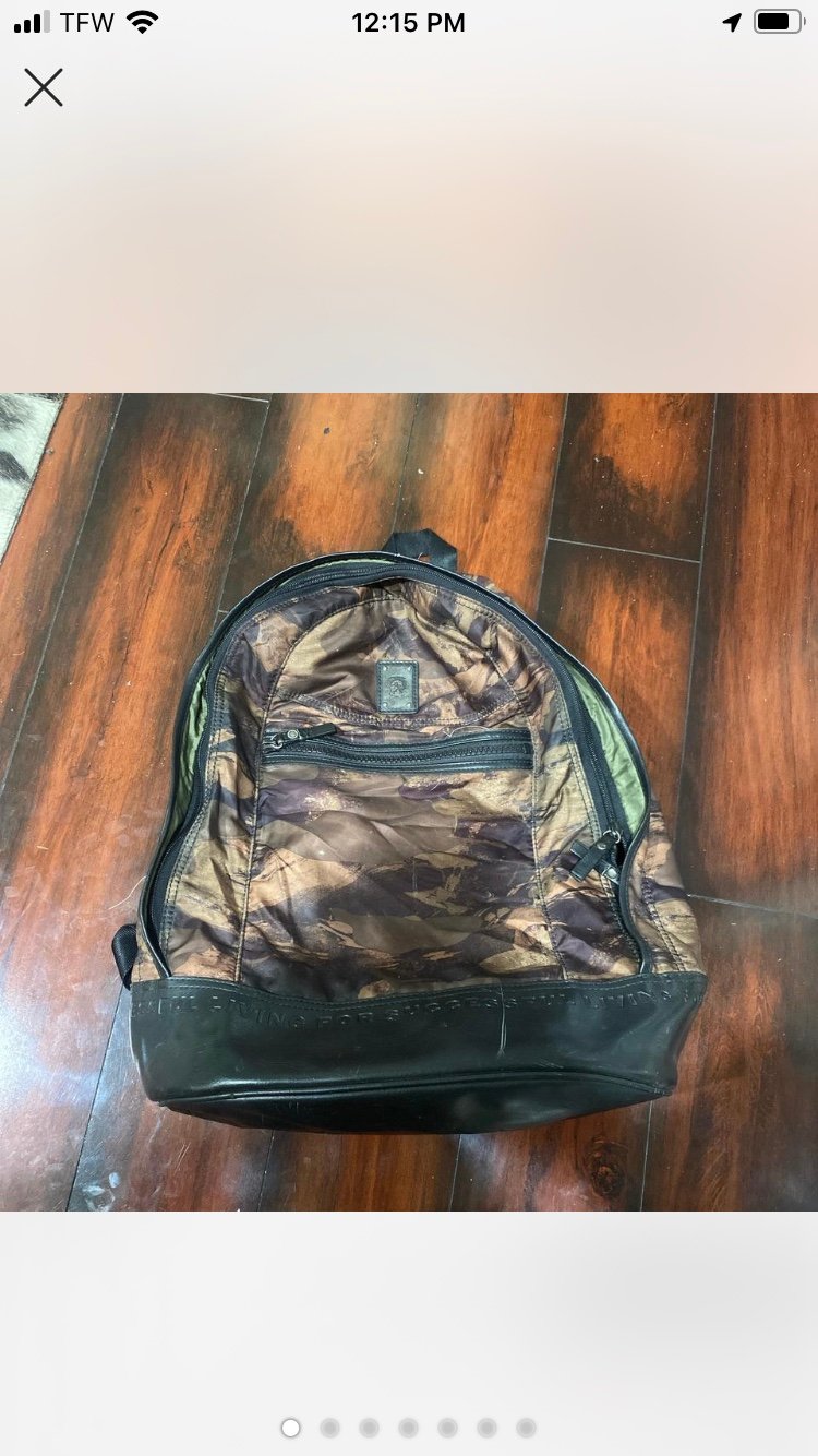 Diesel camo bookbag