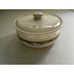 Pottery Casserole w. lid, Hand-painted Pottery Casserole w. lid