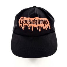 Vintage 1995 Goosebumps Snapback Cap Hat Black w/ Red Logo Brand New w/ Tag