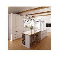 Modern Black Chandelier, Round Chandeliers LED Pendant Light