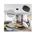 Modern Black Chandelier, Round Chandeliers LED Pendant Light