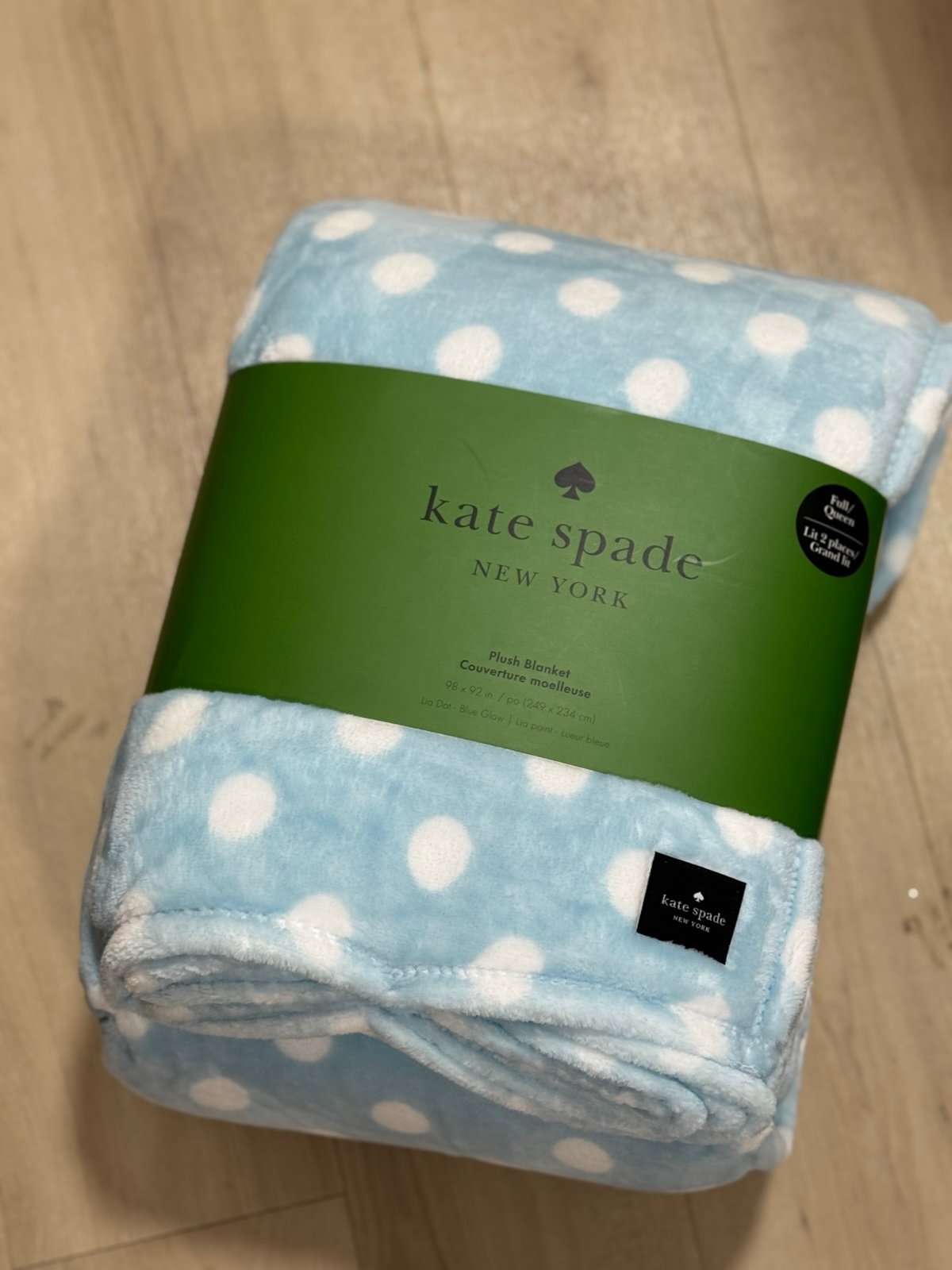 kate spade queen fleece blanket