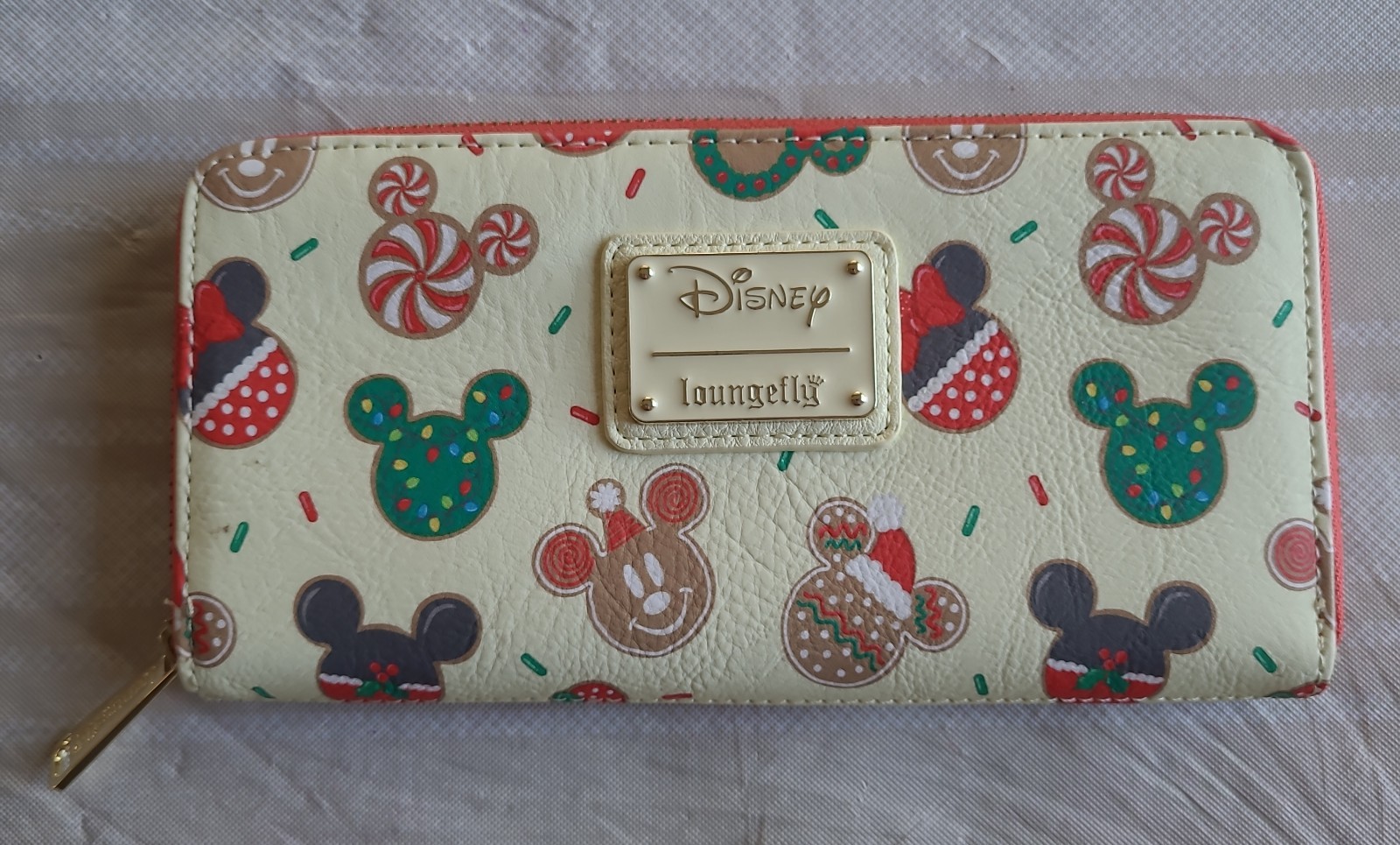 Disney Loungefly Mickey and Minnie Christmas cookie wallet