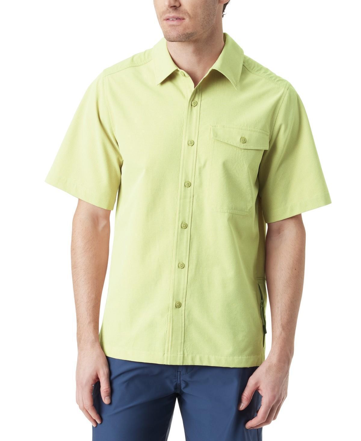 Bass Outdoor Men's Trailer a.c. Short-Sleeve Shirt - Phantom Green S