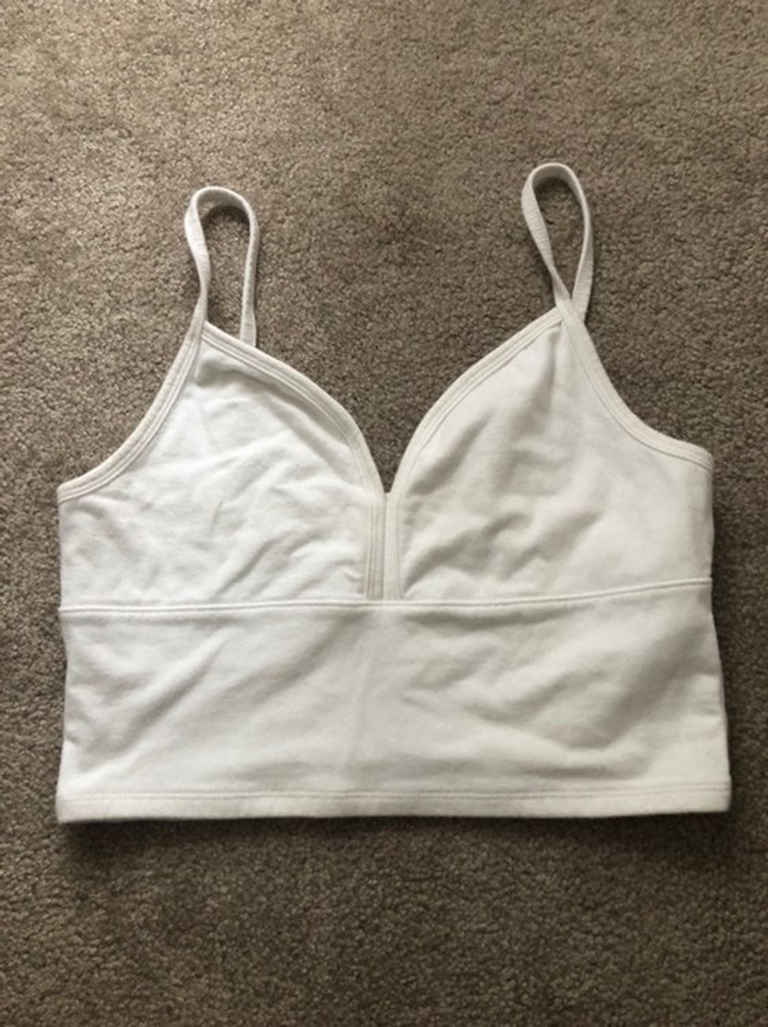 hollister white tank top