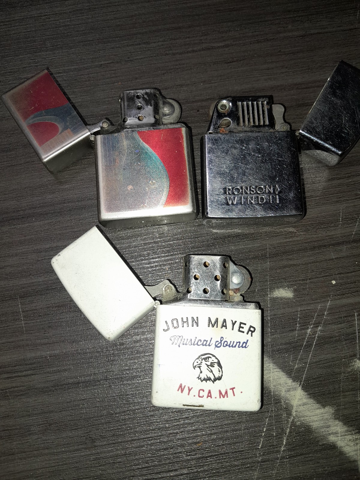 3 vintage very rare lighters