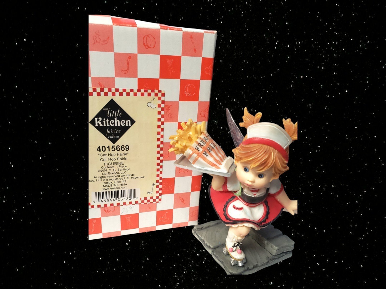 Enesco My Little Kitchen Fairies Carhop BNIB Never Displayed