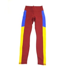 Women's Fabletics Mila High Waisted Pocket Legging Size S Brick Multicolor