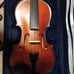 Violin and bow with violin case and violin learning book