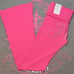 VS PINK Limited Edition Bling Collection Carmine Rose Foldover Flare - Large S