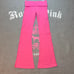 VS PINK Limited Edition Bling Collection Carmine Rose Foldover Flare - Large S