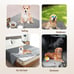 Dog Bed Cover Pet Blanket Sofa Couch Double-Sided Dark Grey/Light