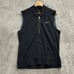 Nike Vest Mens Small Tiger Woods Golf Black Pullover 1/2 Zip Sleeveless Preppy