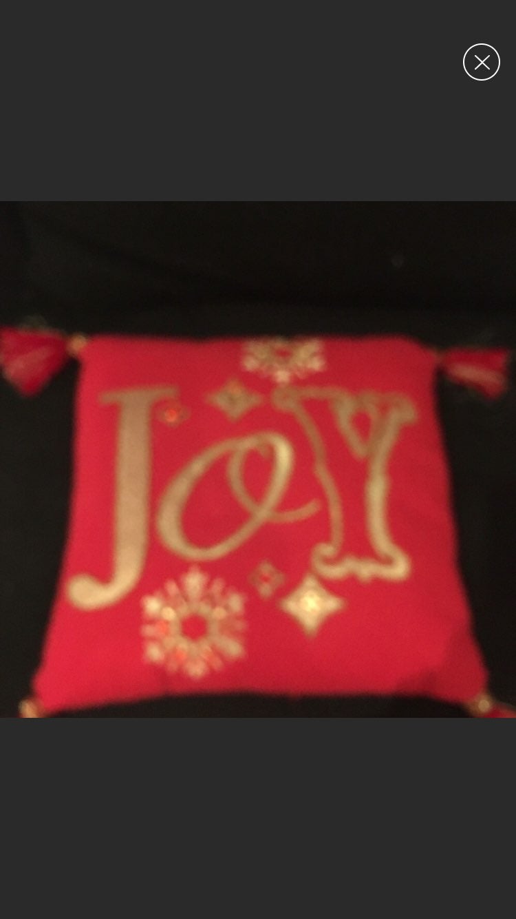 NW PIER1 import JOY RED TASSEL ACCENT PI