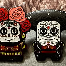 dia de los muertos (day of the dead) peccy pin set