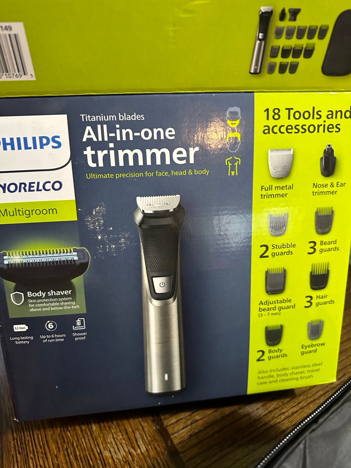 philips norelco multigroom - titanium blades all-in-one trimmer mg9740