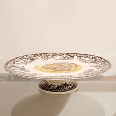 Spode Woodland Cake Stand 10.75 Fall Thanksgiving NEW