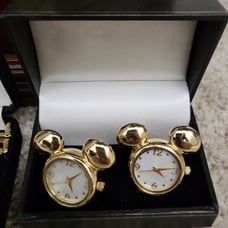 Mickey Mouse Clock/watch Cufflinks