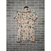 Rachel Zoe 100% Linen Multicolor Button Down Pockets Shirt Dress Size Small