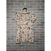 Rachel Zoe 100% Linen Multicolor Button Down Pockets Shirt Dress Size Small