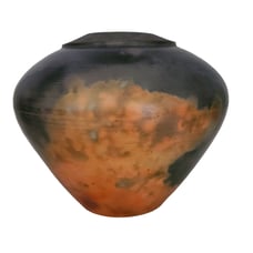 Studio Art Pottery Vase Earth Tone Squat Gourd Shape Pot 1989 Signed Bill Kimby
