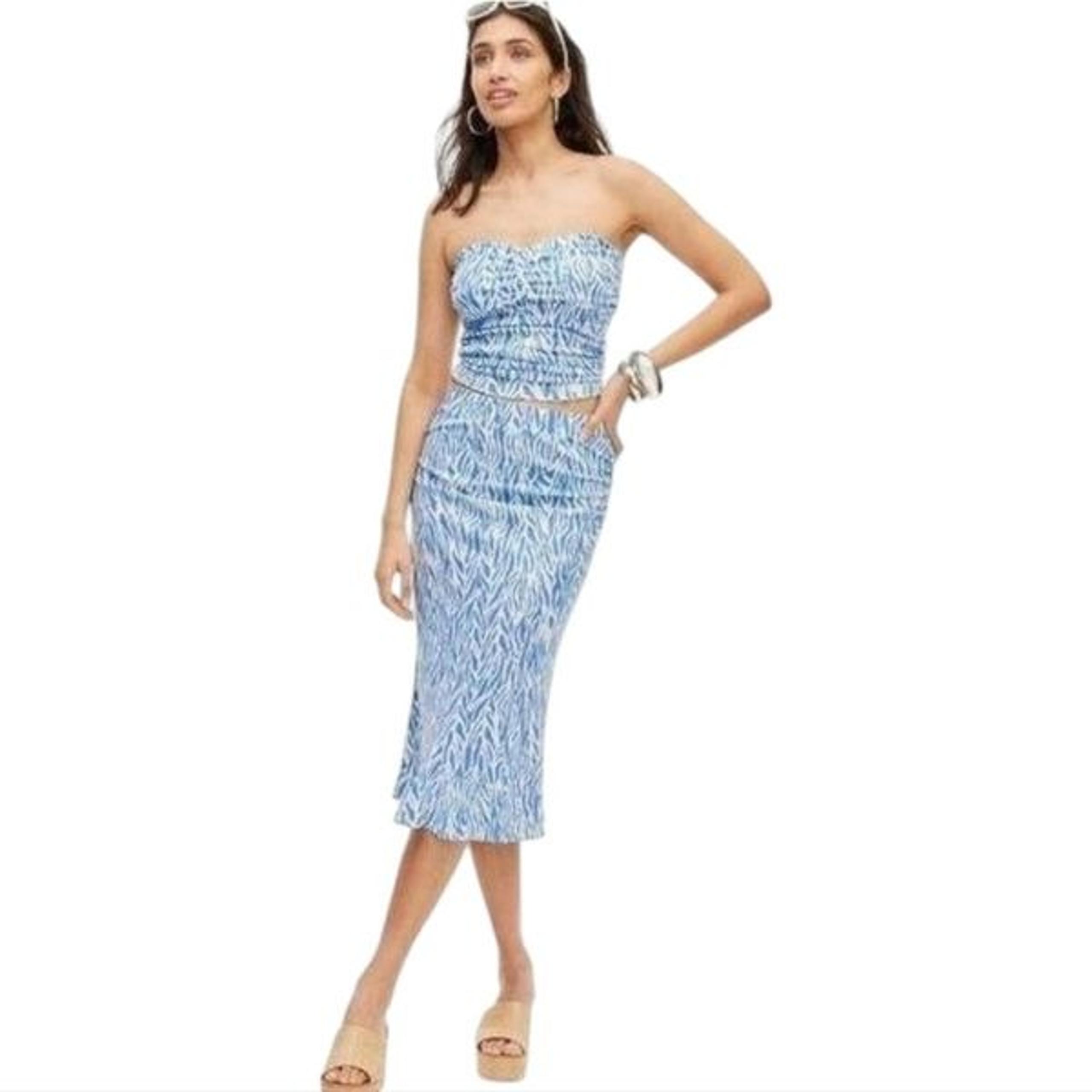 Diane Von Furstenberg DVF for Target Collab Women’s Sea Twig Blue Set Size S/M