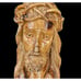 JESUS Christ Bethlehem Holy Land Carved Olive Wood Bust Sculpture 9 In Solid