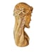JESUS Christ Bethlehem Holy Land Carved Olive Wood Bust Sculpture 9 In Solid