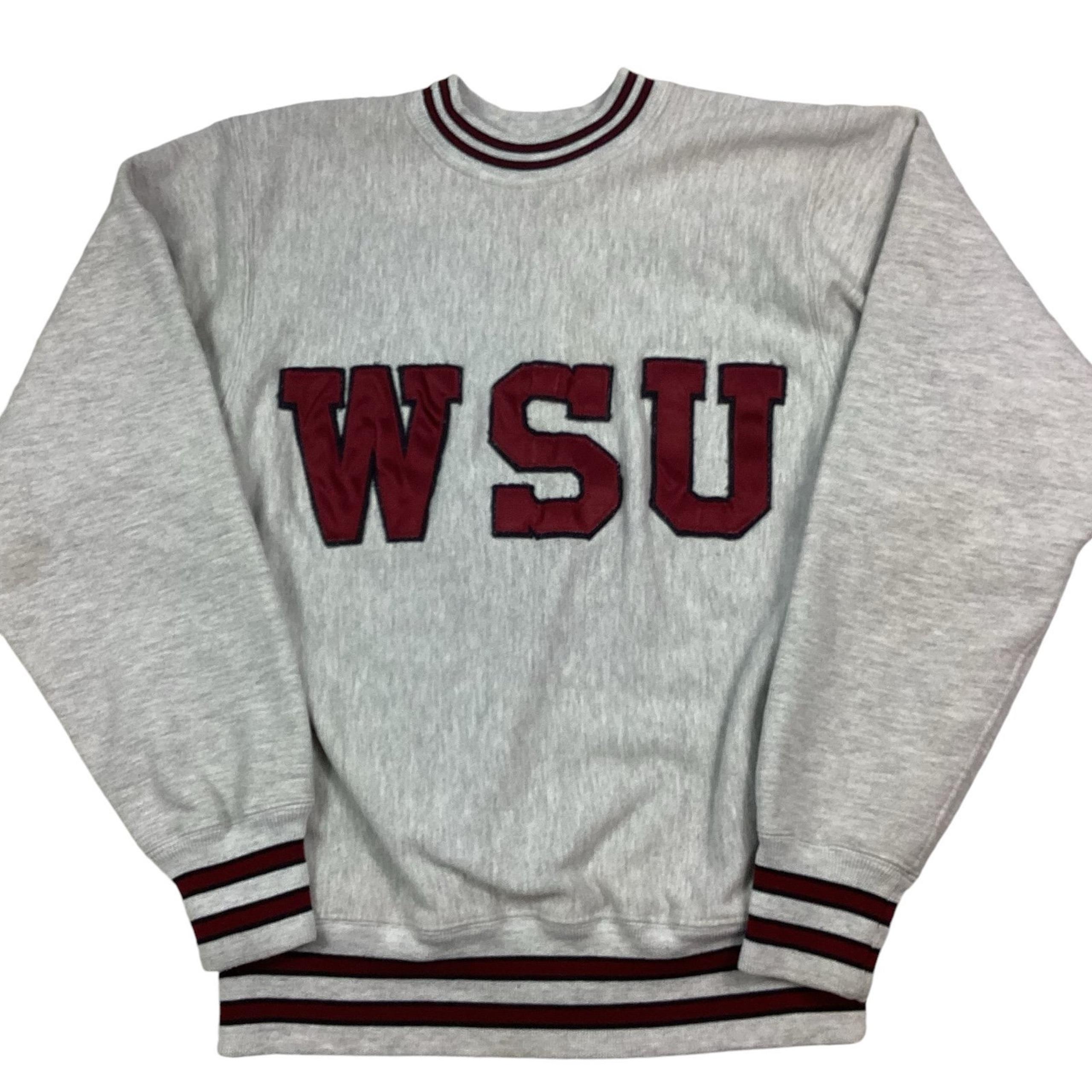 Vintage Washington State Cougars reverse weave ringer crewneck