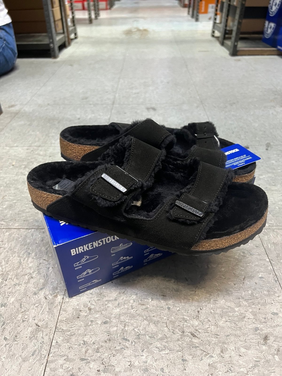 Birkenstock Arizona Shearling slide -new