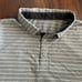 Lululemon Evolution Polo Bunker Stripe White Heathered Battleship Size Medium