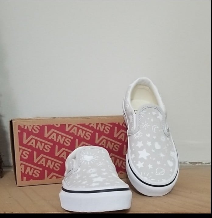 Vans Kids celestial Slip-On Shoes sz 12 NWT