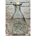Handblown Hand Cut Glass Short Neck Decanter Hexagonal w/ Cork 8.25 Antique
