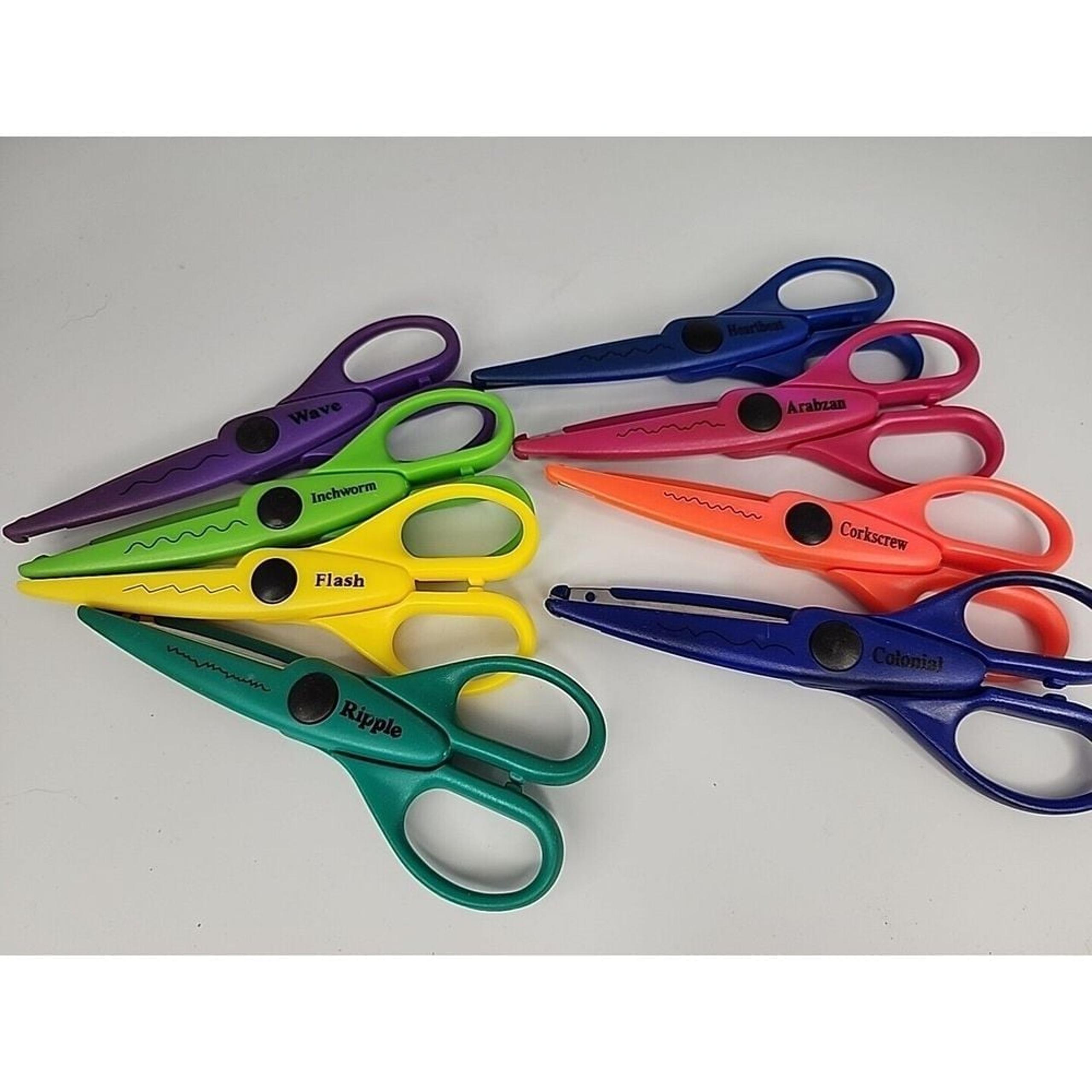 Lot of 8 Decorative Edge Scissors Scrapbooking Paper Trimming Crafts Unbranded